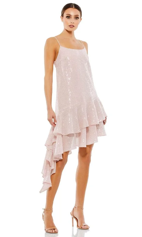 Sale Event Mac Duggal 10796 - Sequin Scoop Neck Cocktail Dress