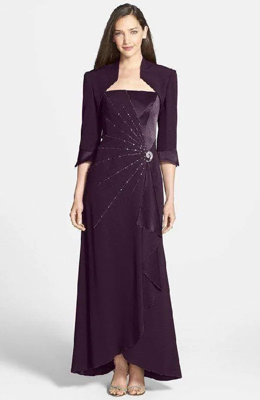 Special Savings Alexander by Daymor - Brooch Accent Sleeveless Long Gown with Bolero 2006 - 1 pc Lavender in Size 12 Available Special Savings Alexander by Daymor - Brooch Accent Sleeveless Long Gown with Bolero 2006 - 1 pc Lavender in Size 12 Available