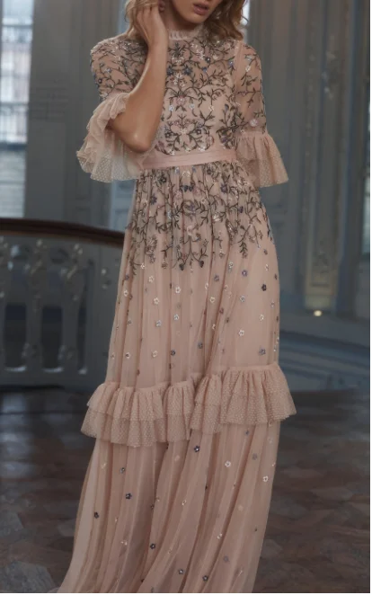 Special Buy Other Needle & Thread dusk floral embroidered gown