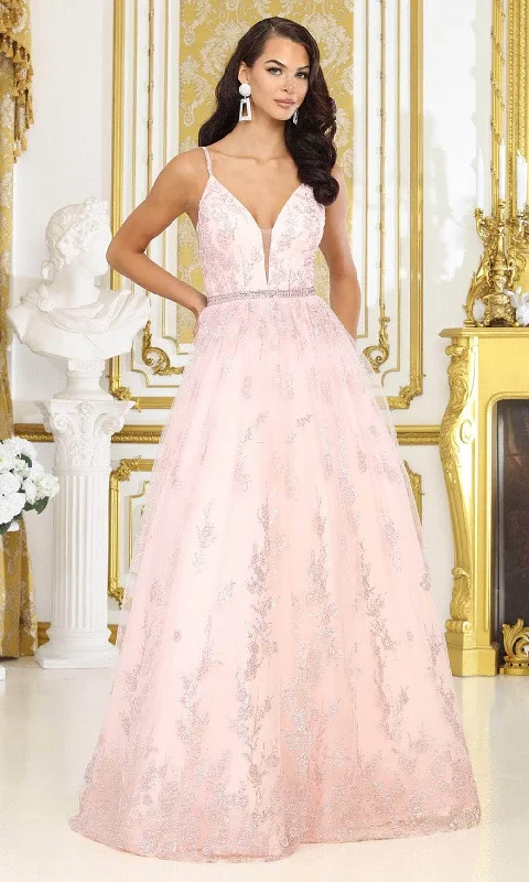 Deal Frenzy May Queen MQ2045 - Spaghetti Strap A-Line Prom Gown