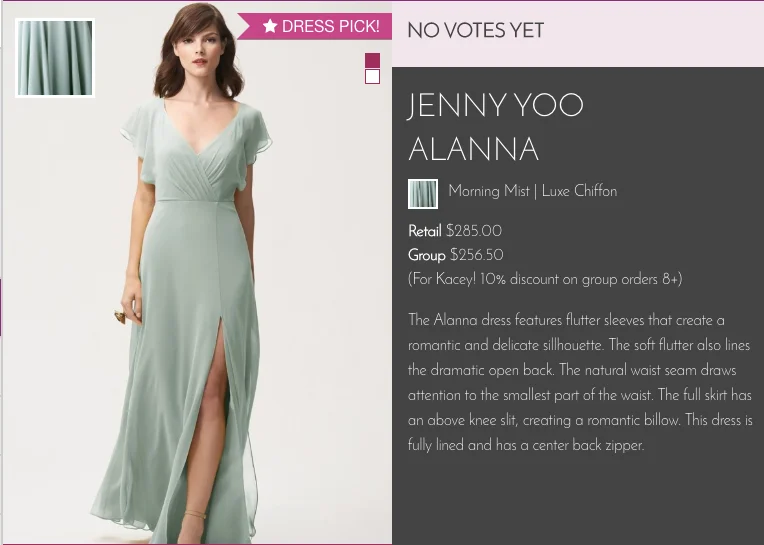 Limited Time Discount Jenny Yoo Alanna