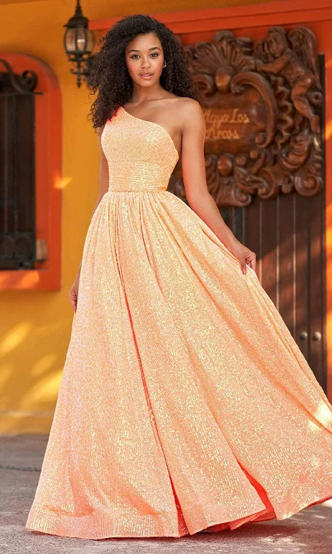 Mega Deal Sherri Hill - 54847 One Shoulder Sequined Gown