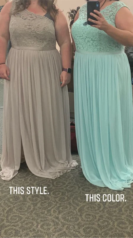 Great Deals David's Bridal Long one shoulder lace