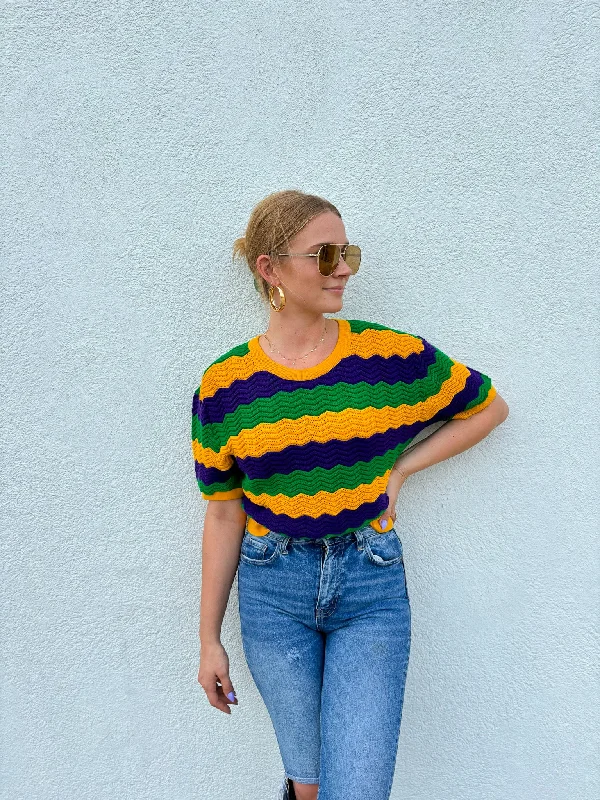 Blowout Deals Adult Crochet Crop Short Sleeve