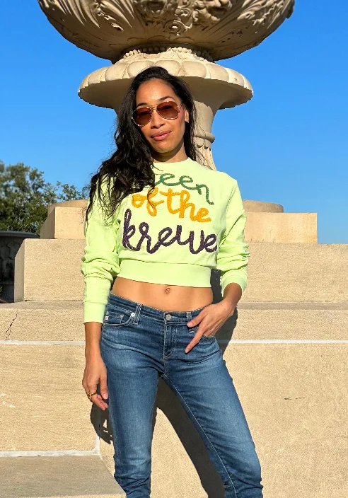Fantastic Deals ASP Adult QUEEN OF THE KREWE Crop Pullover