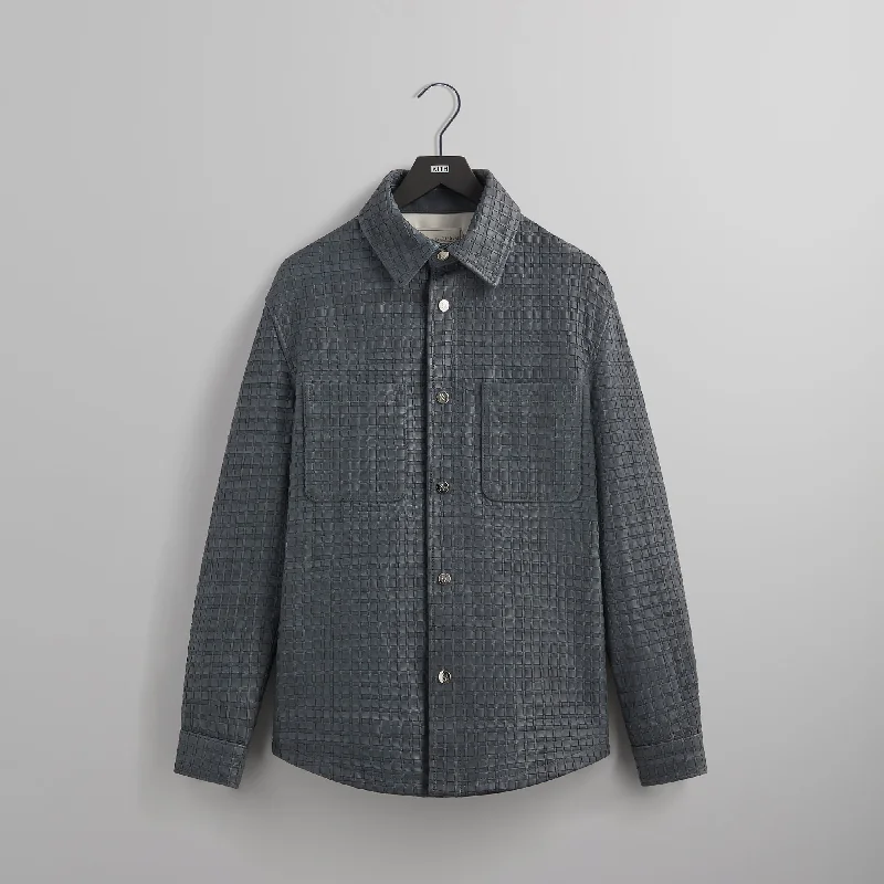 &Kin Woven Leather Apollo II Shirt - Machine