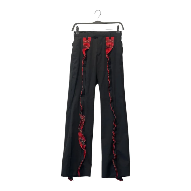 Deal of the Week UNDERCOVER/Straight Pants/2/Wool/BLK/RED PLAID DETAILS