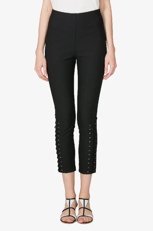 Price Fest Back Zip Legging with Lacing Detail