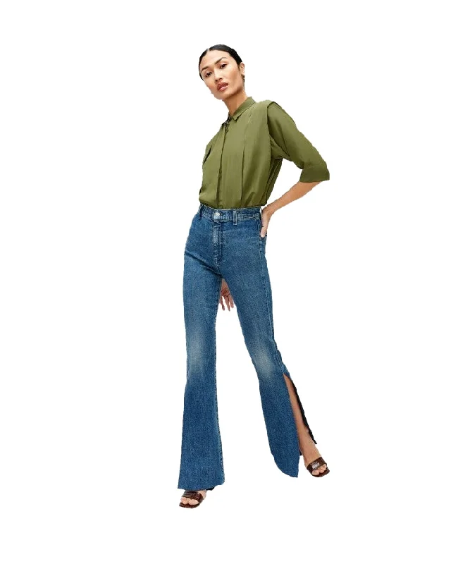 Super Sale High Slit Flare Jean