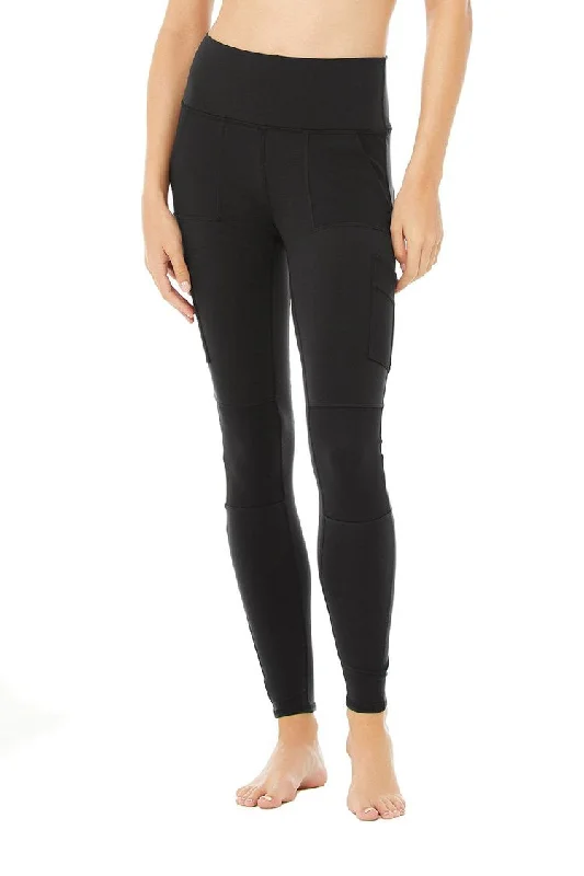 Factory Direct Sale High-Waist Cargo Legging - Black