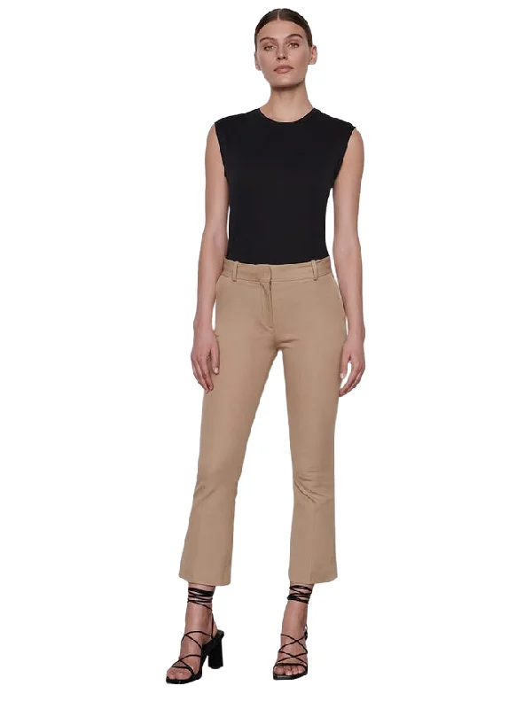 Time-Limited Offer Le Crop Mini Boot Trouser - Dark Sand