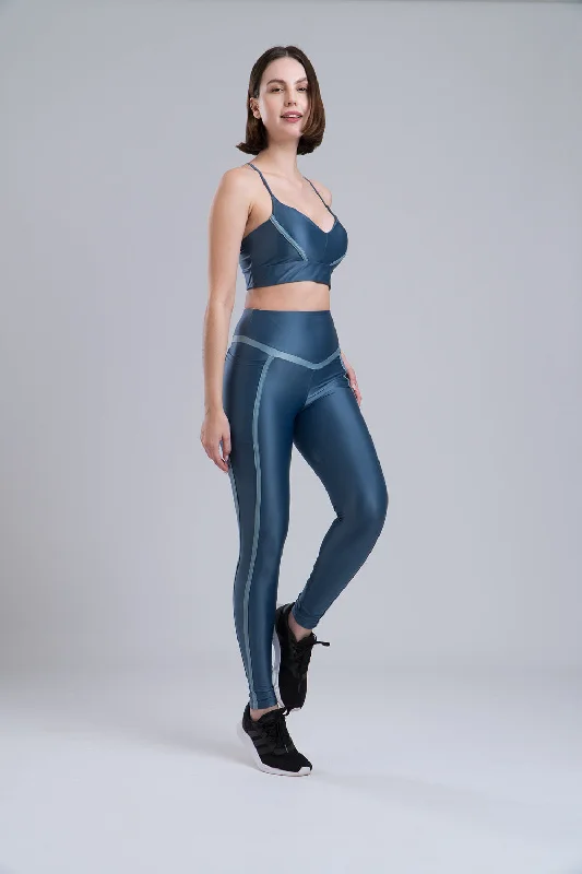 Midnight Madness Vies Leggings - Indigo Blue