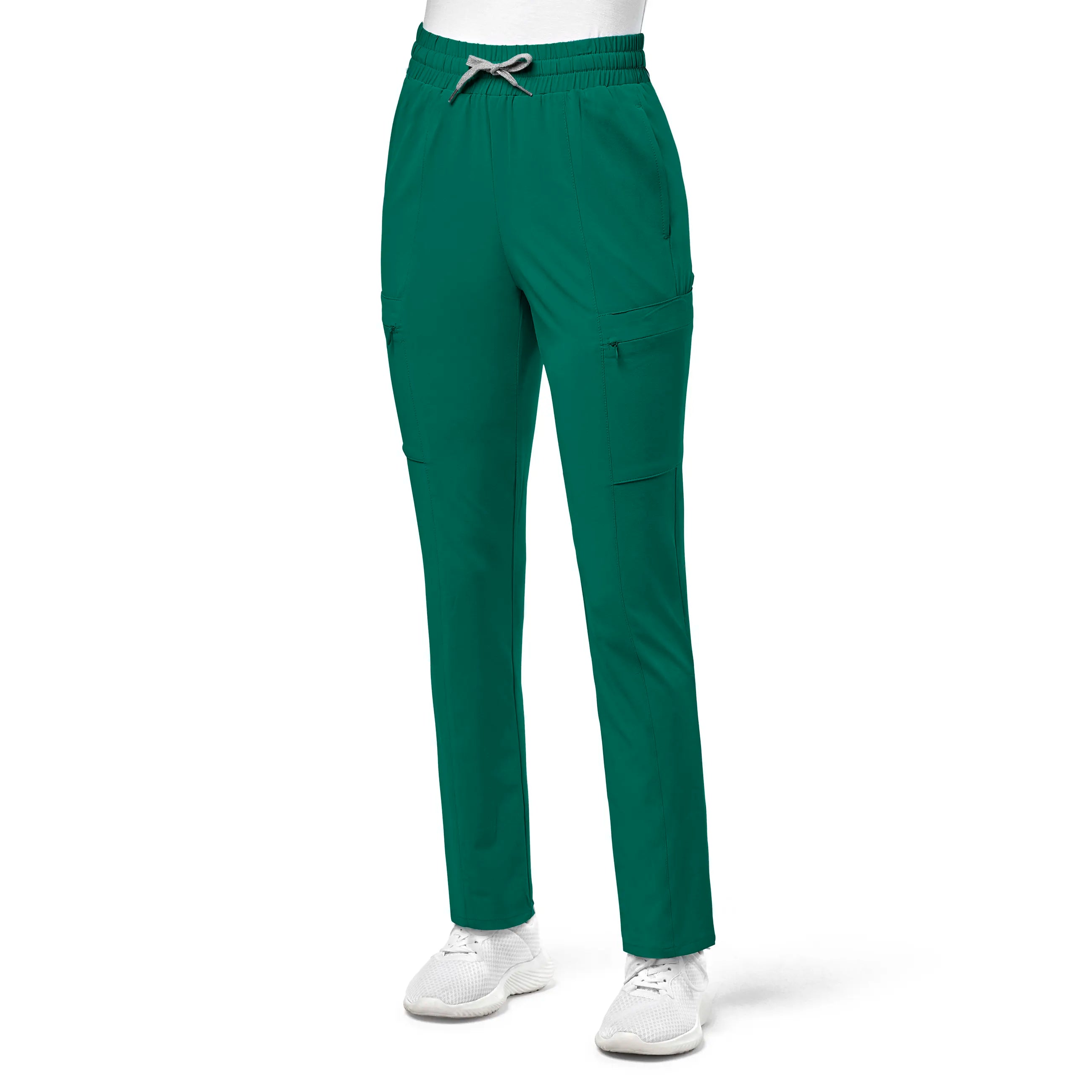 Steals and Deals Wink Women's High Waist Slim Leg Scrub Pant - Hunter