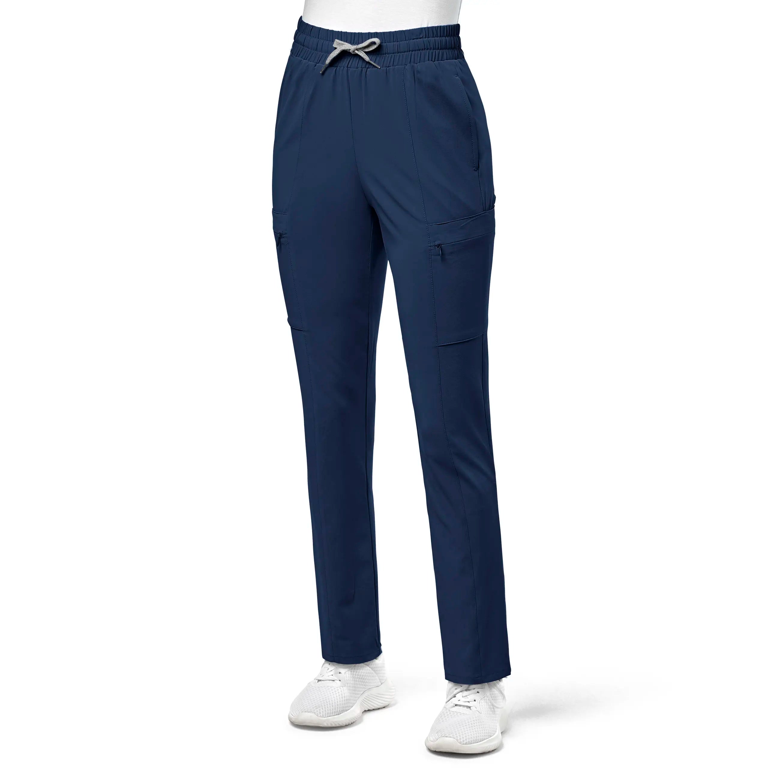 Limited Availability Wink Women's High Waist Slim Leg Scrub Pant - Navy