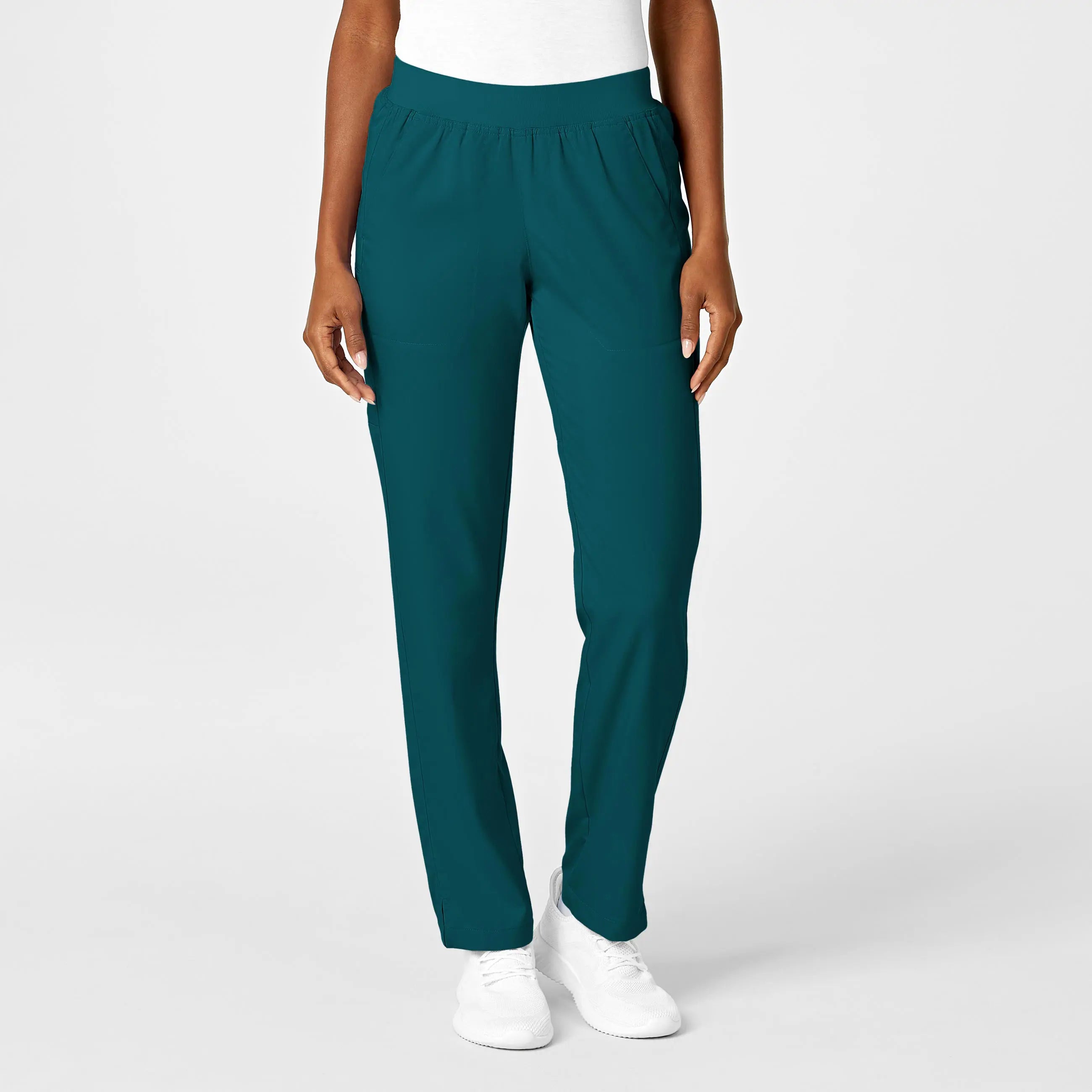Warehouse Sale Wink Women's Knit Waist Cargo Scrub Pant - Caribbean Blue
