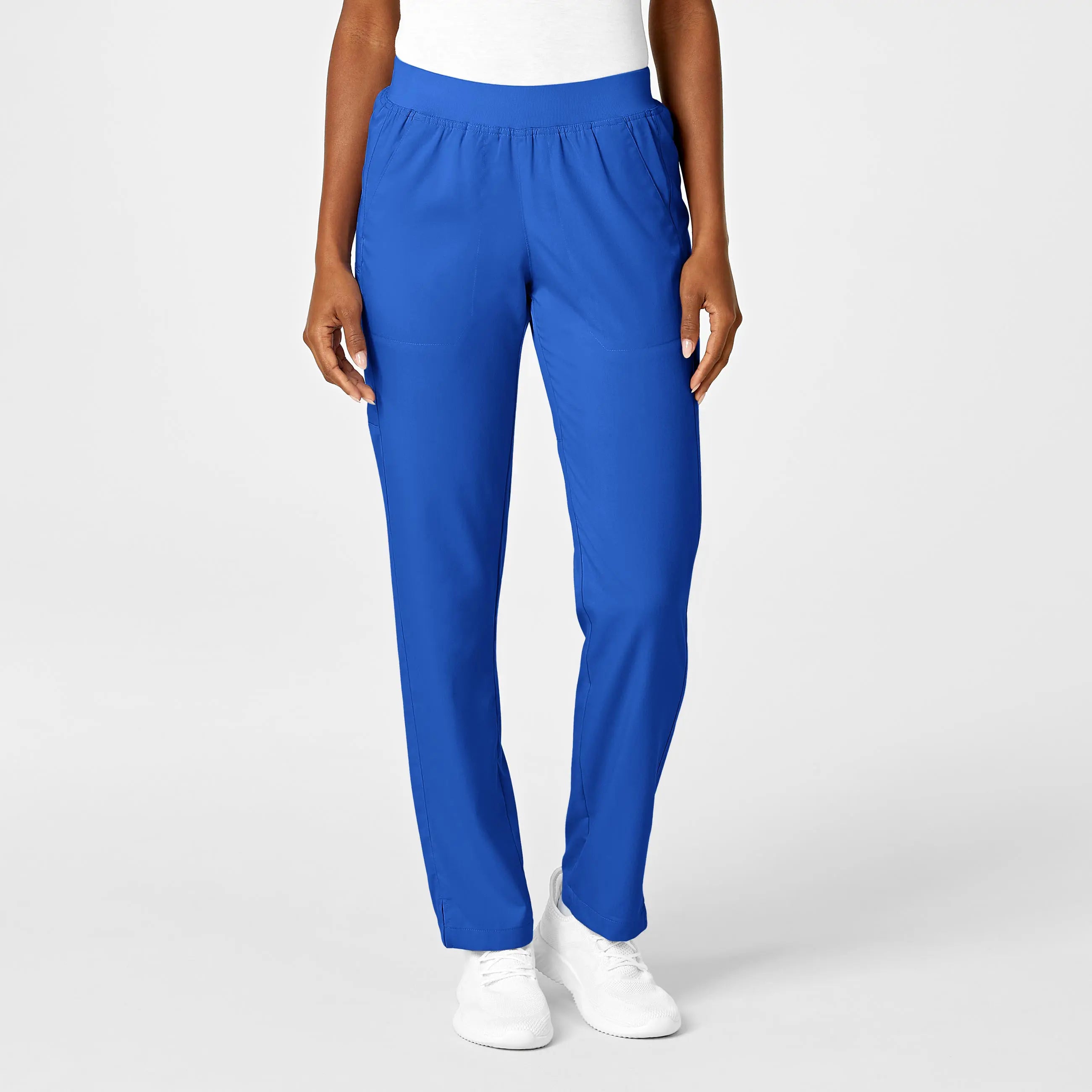 Grand Opening Sale Wink Women's Knit Waist Cargo Scrub Pant - Royal Blue