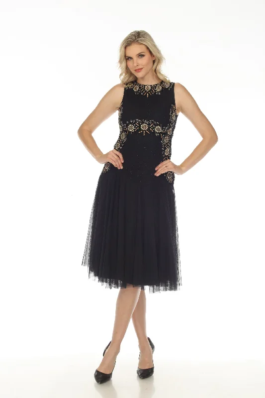 Final Markdown Johnny Was Golden Flower Navy Embellished Mesh Dress Boho Chic R39323 Final Markdown Johnny Was Golden Flower Navy Embellished Mesh Dress Boho Chic R39323
