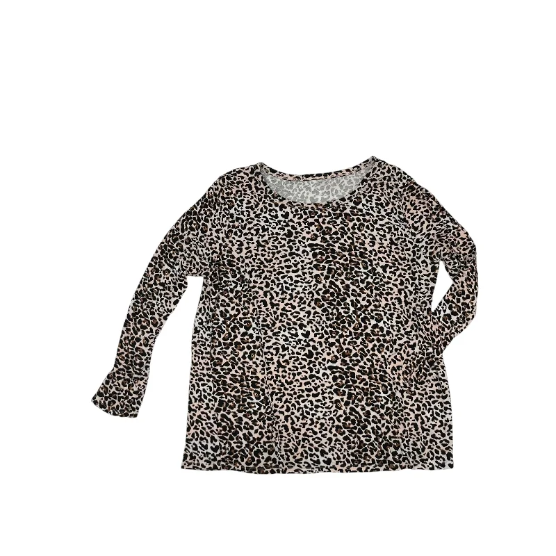 Unbeatable Prices ANIMAL PRINT TOP LS by MAURICES Size:XXL