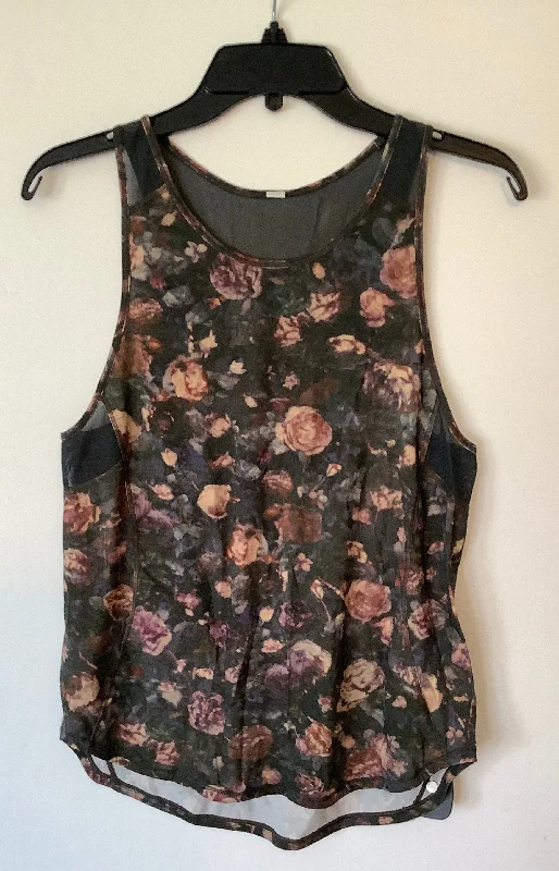 Bargain Blast Athletic Tank Top By Lululemon In Floral Print, Size: S