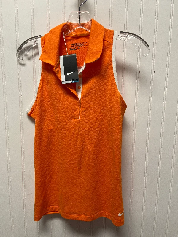 Reduced Prices Athletic Tank Top By Nike In Orange, Size: S