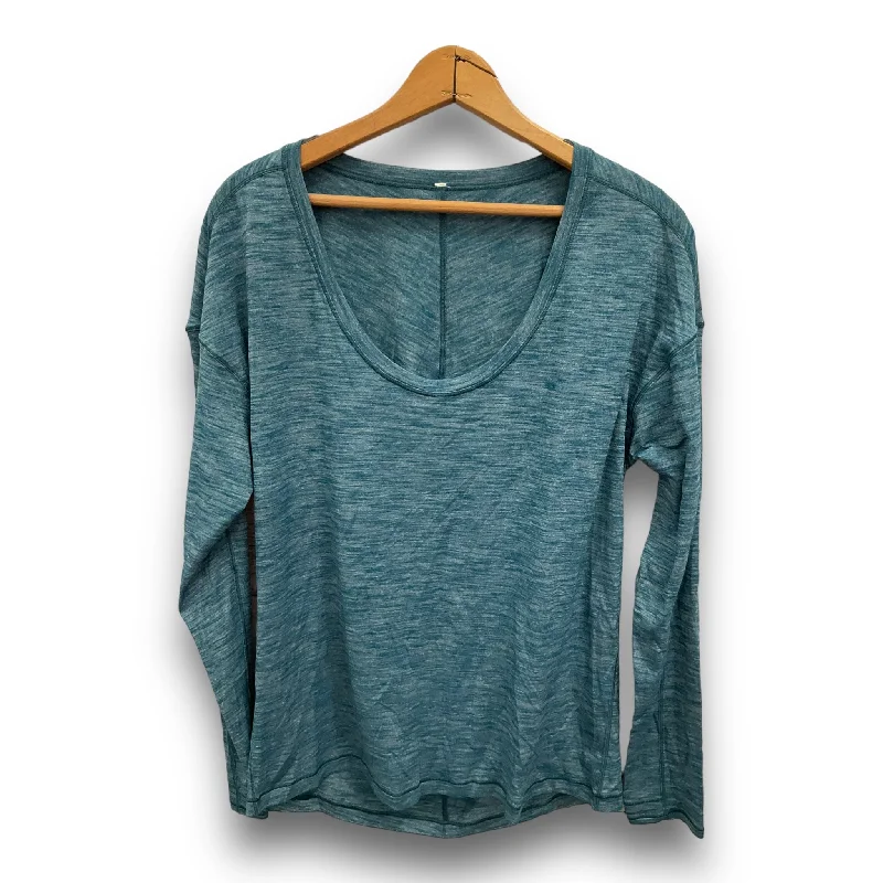 Daily Deals Athletic Top Long Sleeve Collar By Lululemon  Size: S