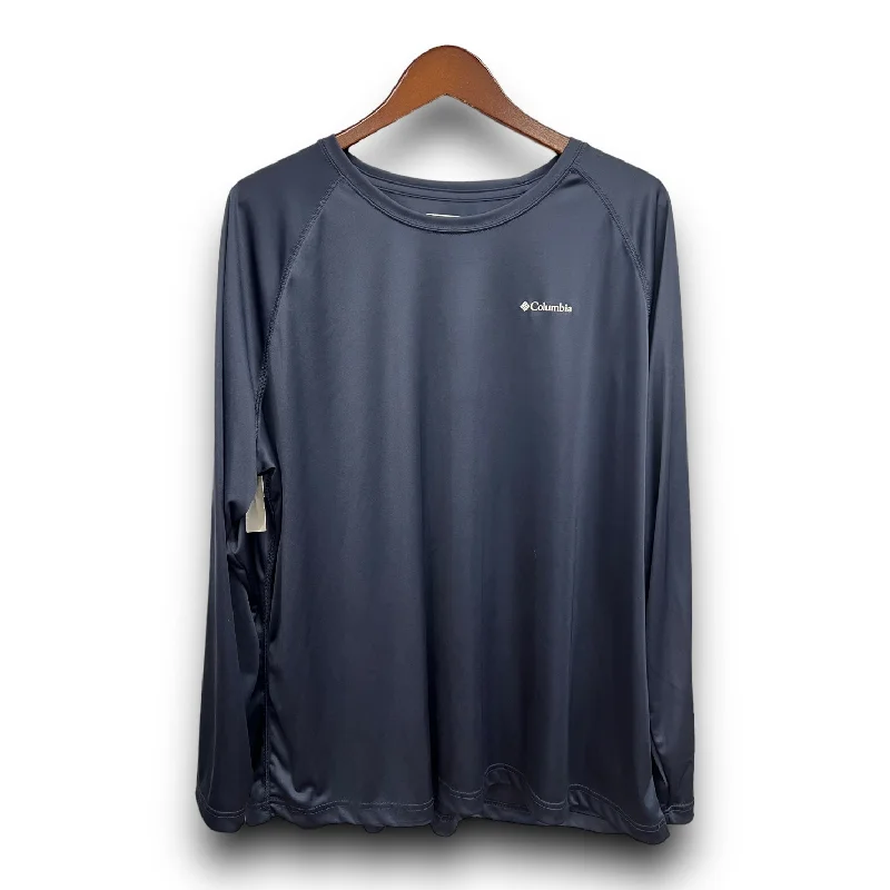 Midnight Sale Athletic Top Long Sleeve Crewneck By Columbia  Size: 3x