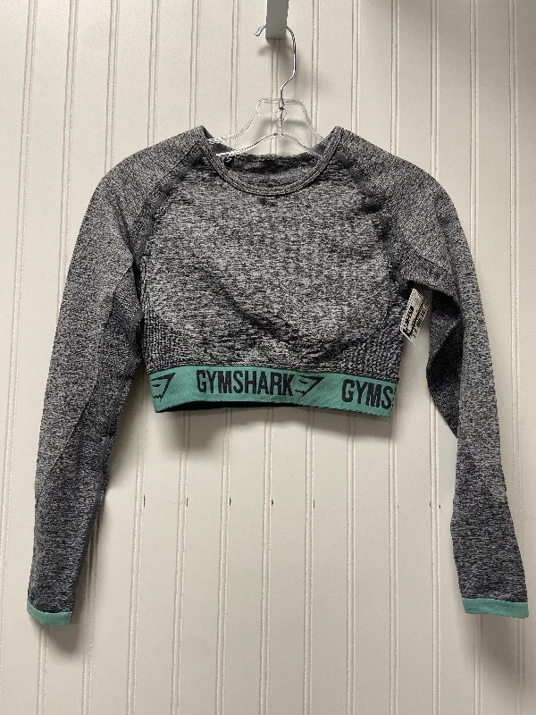Big Discounts Athletic Top Long Sleeve Crewneck By Gym Shark In Grey, Size: S