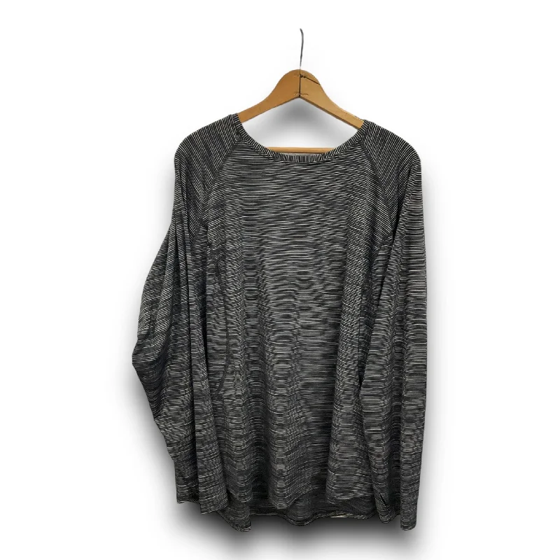 Limited Quantity Athletic Top Long Sleeve Crewneck By Tek Gear  Size: 3x
