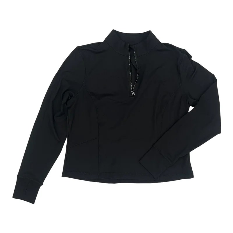 Final Clearance Athletic Top Ls Collar By Avia In Black, Size:Xl