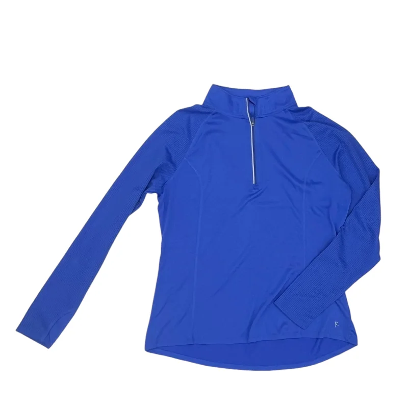 Time-Limited Offer Athletic Top Ls Collar By Danskin Now In Blue, Size:L