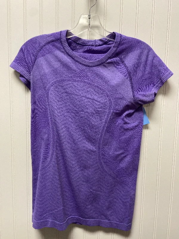 Fantastic Deals Athletic Top Short Sleeve By Lululemon In Purple, Size: S