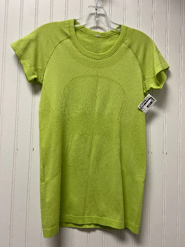 Special Price Athletic Top Short Sleeve By Lululemon In Yellow, Size: S