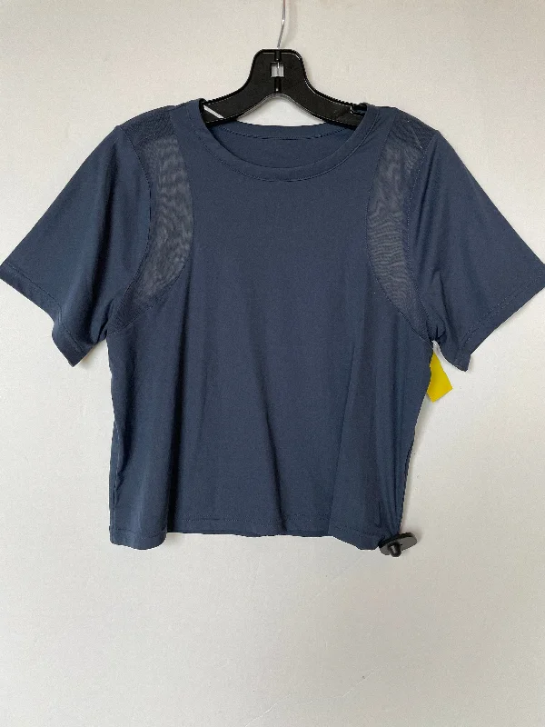 Deal of the Day Athletic Top Short Sleeve By Nike Apparel In Navy, Size: S