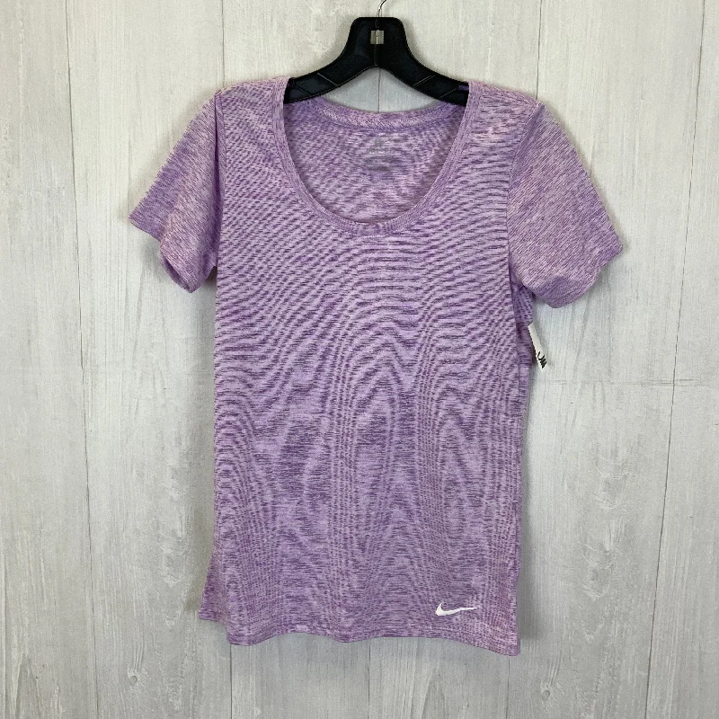 Act Fast Athletic Top Short Sleeve By Nike In Purple & White, Size: Xs