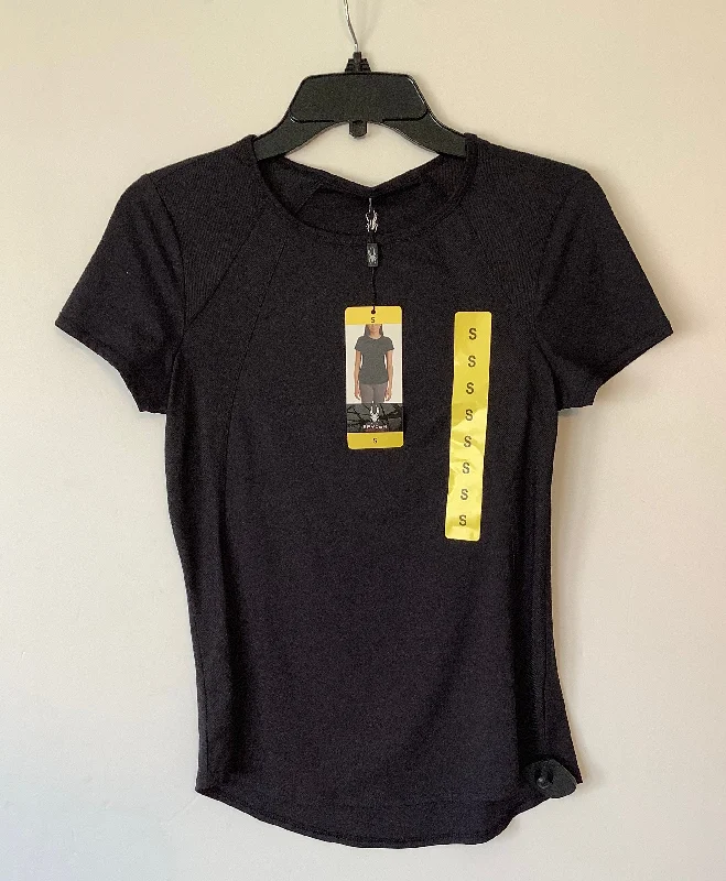Price Smash Athletic Top Short Sleeve By Spyder In Black, Size: S