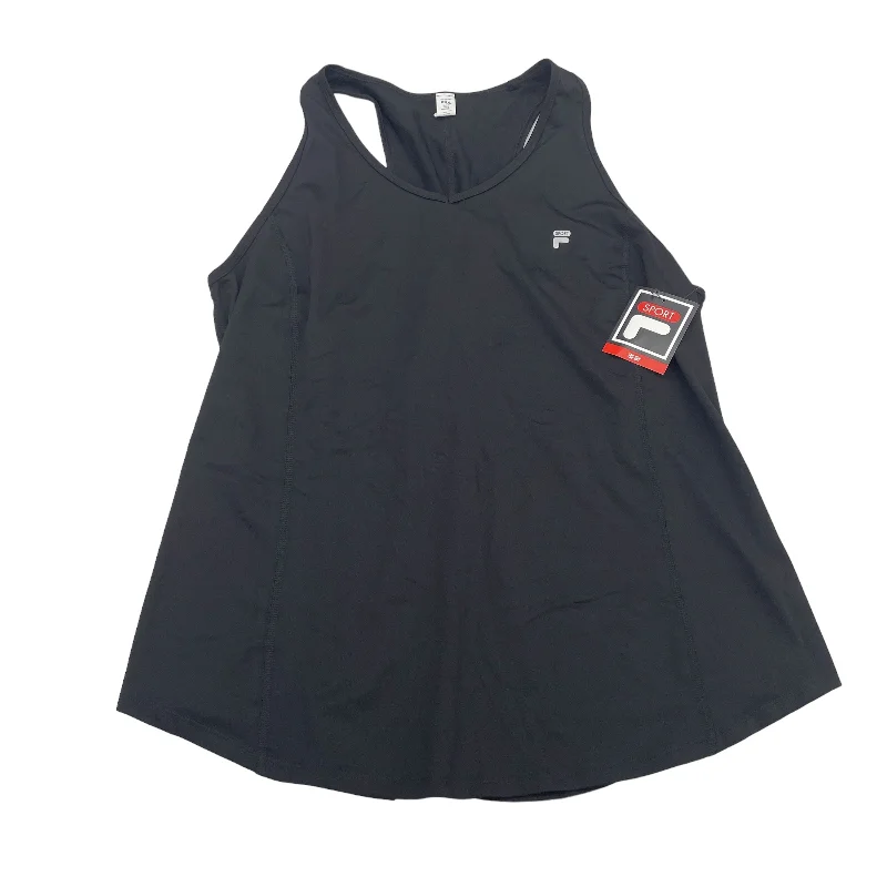 Bargain Blast BLACK ATHLETIC TANK TOP by FILA Size:2X