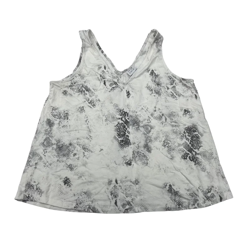 New Arrival BLACK & WHITE TOP SLEEVELESS by PEYTON JENSEN Size:L