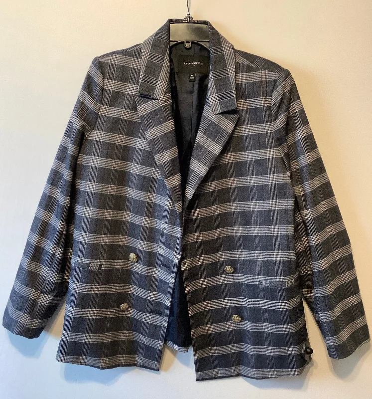 Exclusive Offers Blazer By Banana Republic In Plaid Pattern, Size: 14