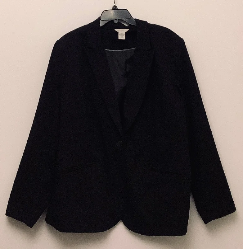 Final Clearance Blazer By Liz Claiborne In Black, Size: 24