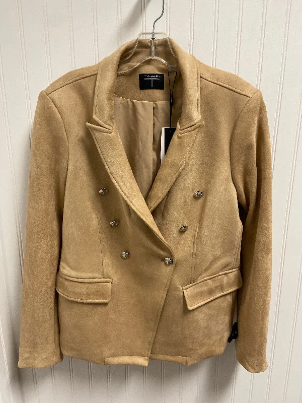 Quick Sale Blazer By Tahari By Arthur Levine In Tan, Size: L
