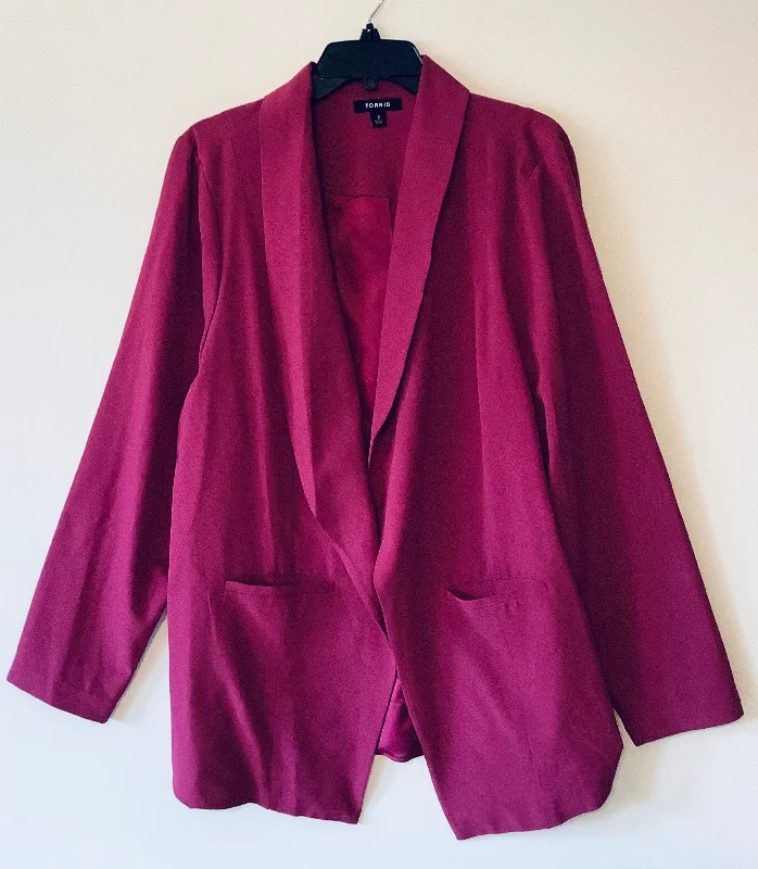 Weekend Special Blazer By Torrid In Pink, Size: 2x