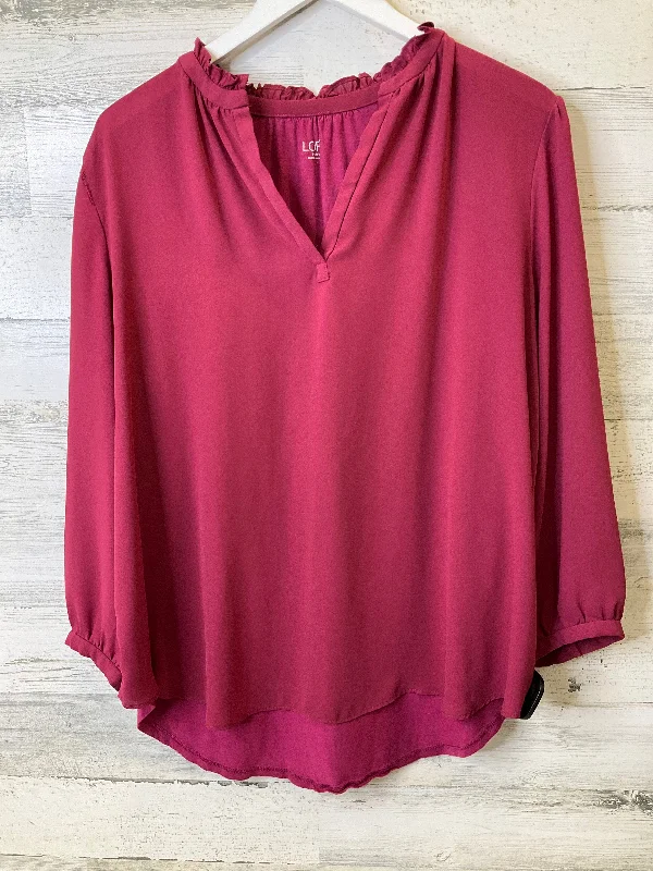 Weekend Deal Blouse 3/4 Sleeve By Loft O  Size: L