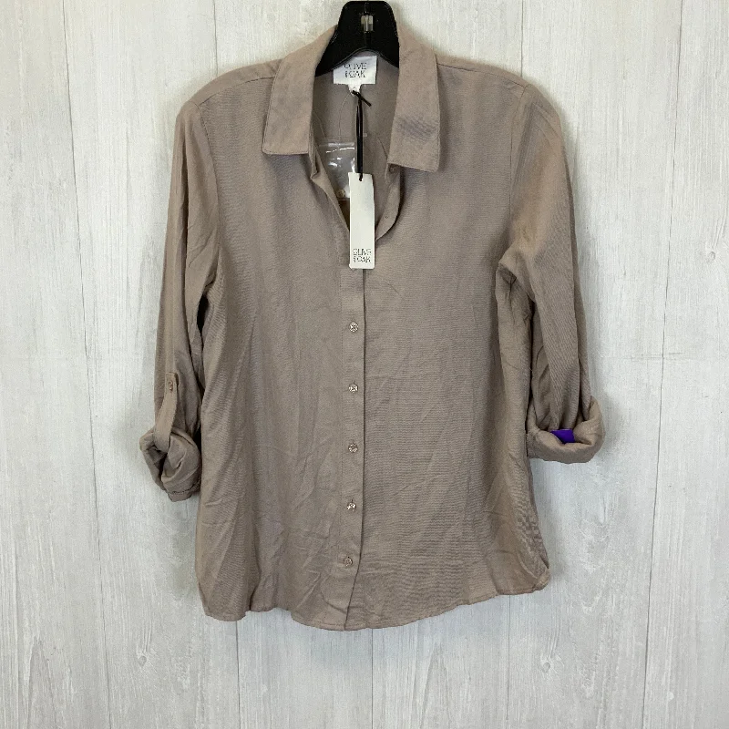 Extra Savings Blouse 3/4 Sleeve By Olive And Oak In Tan, Size: S