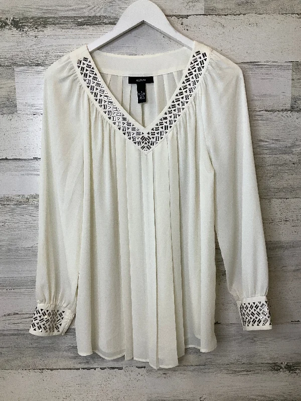 Closeout Blouse Long Sleeve By Alfani  Size: M