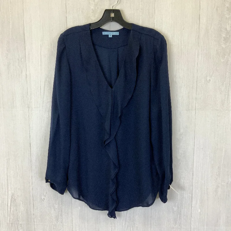 The Best Prices Blouse Long Sleeve By Antonio Melani In Blue, Size: M
