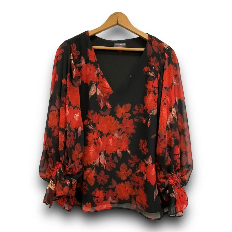 Online Only Blouse Long Sleeve By Vince Camuto  Size: M