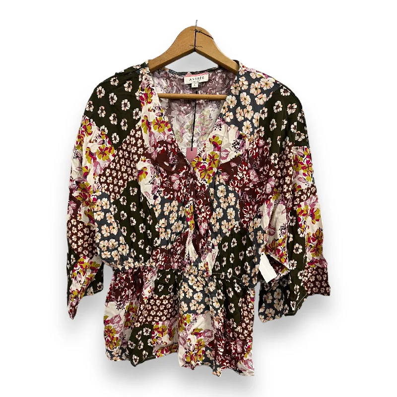 Price Fest Blouse Short Sleeve By Andree By Unit  Size: L