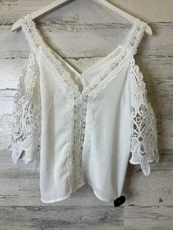 Price Fest Blouse Short Sleeve By Cme  Size: S