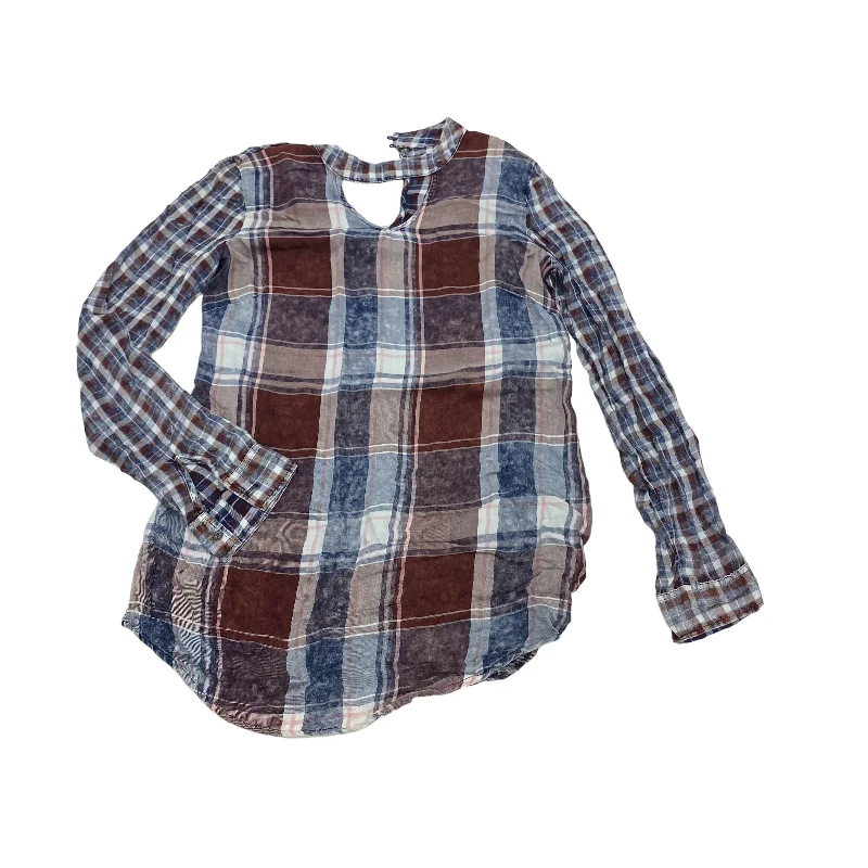 Act Now BLUE & RED TOP LS by MAURICES Size:XS