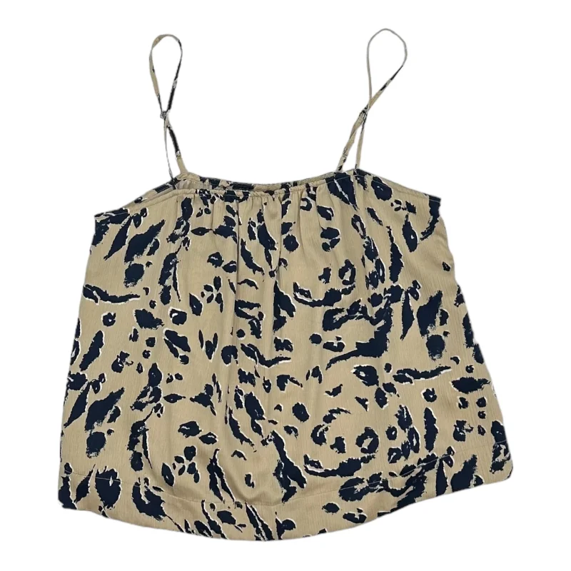 Can't Miss BLUE & TAN TOP SLEEVELESS by VERO MODA Size:M